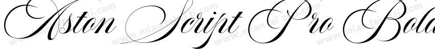 Aston Script Pro Bold Bold字体转换